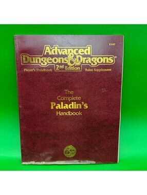 TSR AD&D 2nd Edition Rules Supplement 2147: The Complete Paladin's Handbook